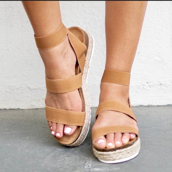 ❤️New Trend❤️🎉Platform Espadrille Wedge Sandals🎉 - Picture 4 of 7
